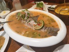 清蒸柠檬鱼（鲈鱼）-明泰谷泰国餐厅(正大广场店)