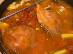 梭子蟹番茄豆腐煲-菲乐餐厅(三十年经营·湖滨路店)