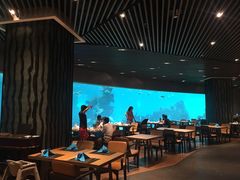 -海棠湾洲际-涛·海底餐厅·美人鱼·自助餐·海底隧道