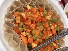 浇汁莜面-西贝(上海中心店)