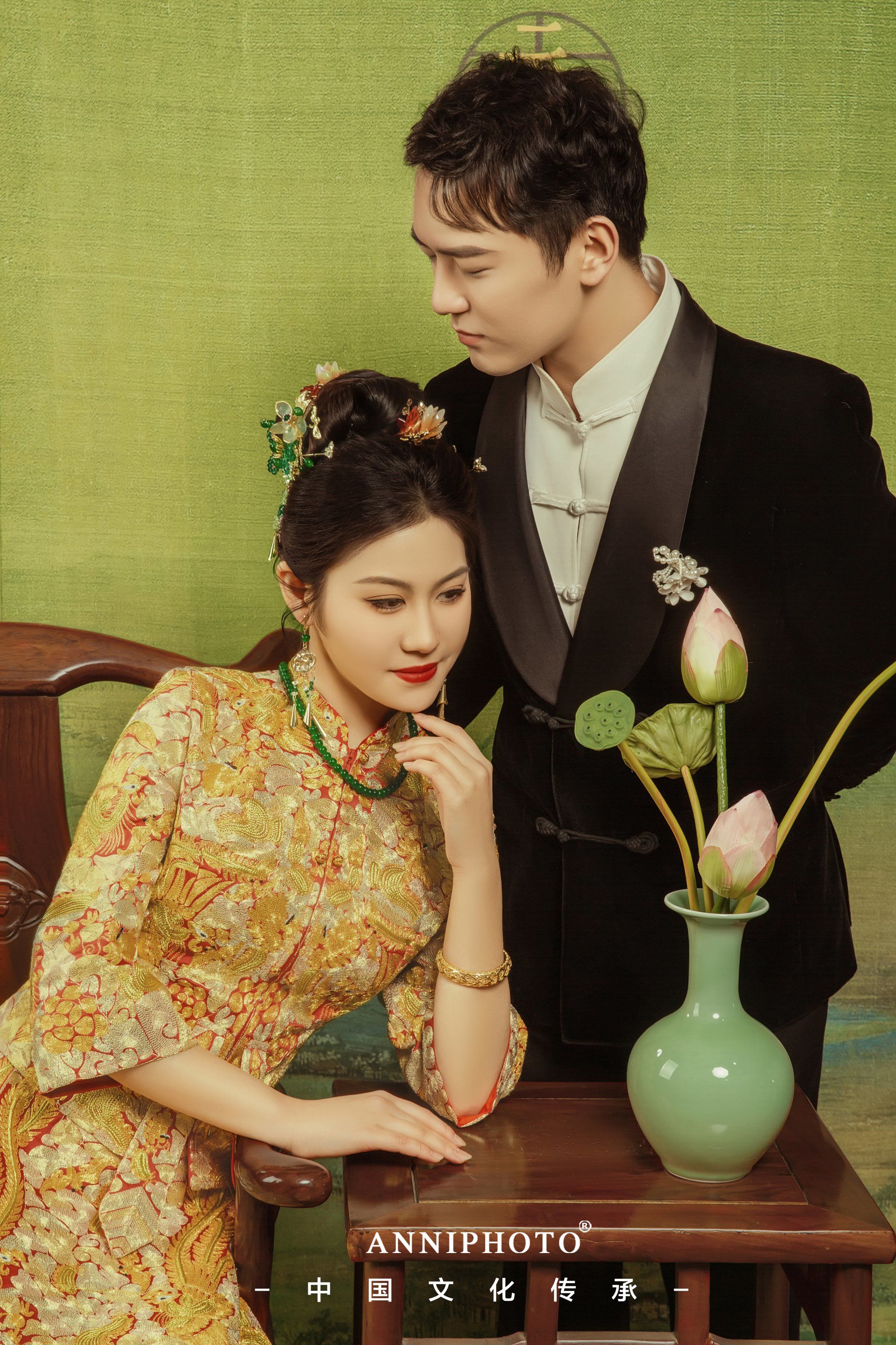 新中式龙凤褂婚纱照