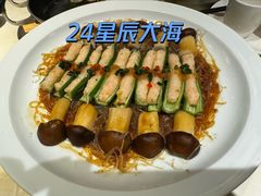 鲜虾酿秋葵-京味斋·北京烤鸭(北京南站洋桥店)