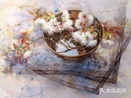 这样水彩，就是心中的镜花水月