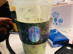 牛油果蓝莓卡士-野萃山·潮汕厚果汁(十亩地店)