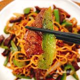 ✨无敌好吃黑椒牛柳炒面㊙️懒人5分钟炒面法🍜