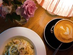 奶油培根蛋黄面-SONGUOLIFE松果咖啡(七莘路店)