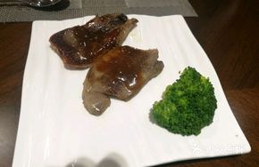 Grilled Steak with French Fries and Black Pepper Sauce