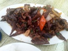 炒腰筋肺头-老万饭馆