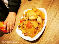 蘑菇土豆肉片-常州银丝面馆(府琛店)