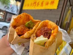 -小红车炸蛋葱油饼