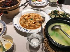 荠菜肉丝炒年糕-钱塘花园·宁波菜