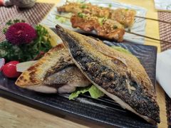 盐烤青花鱼-樱の千渡日式料理·铁板烧•烧鸟(金盛田广场店)
