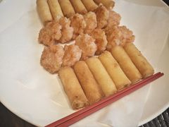 大良炸牛奶拼煎粒粒虾饼-果然居酒家 · 顺德园林私房菜