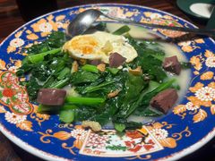 拍姜煎蛋浸淋菜叶-粤·向群饭店(麓景路店)