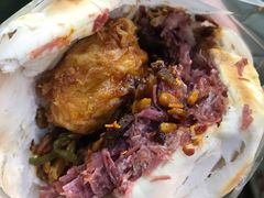 -清真马乐贝腊牛肉蛋黄菜夹馍(马蓉洒金桥店)