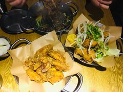 炸鸡翅一半一半-富乐满韩国正宗炸鸡韩国料理(虹泉路店)