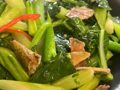 焦香虾酱咸鱼炒芥蓝-潮汕铺老店(甜水井店)
