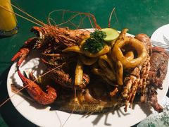 海鲜拼盘-Green Lobster Waskaduwa Seafood Restaurant