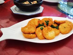 香煎墨鱼饼-深圳市大鹏新区华记山海农庄餐厅