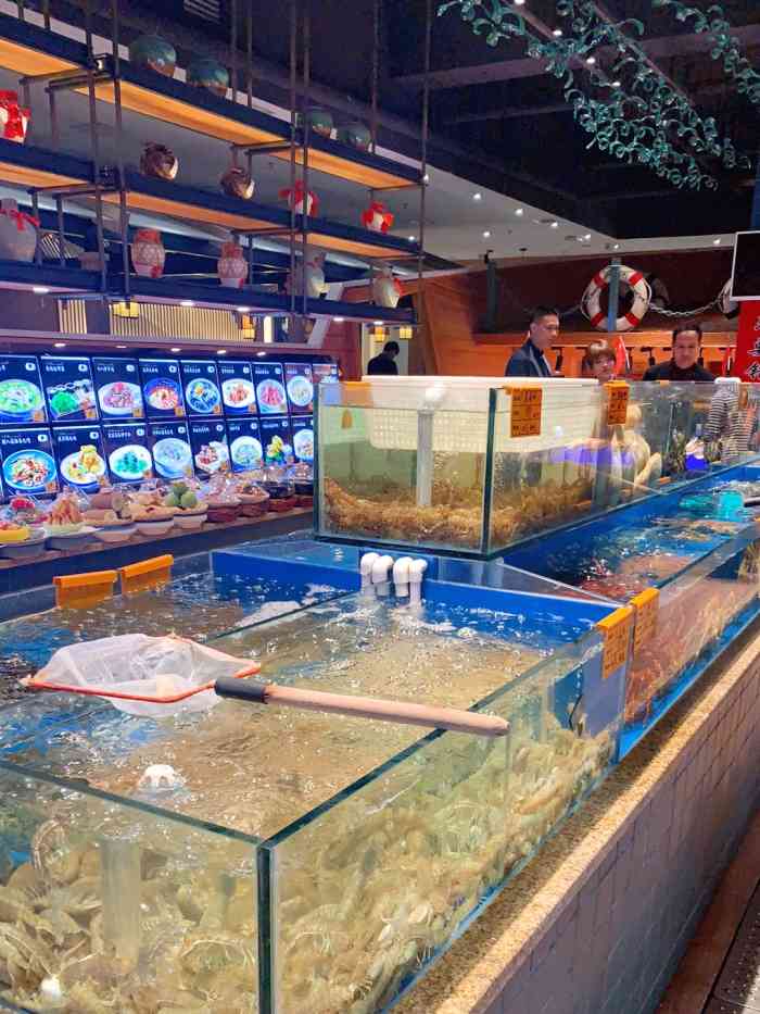 渡海小渔船渔家菜馆(沈阳长白店)-"先看一下海鲜价格:老虎斑99元一斤