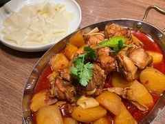 大盘鸡自带皮带面-贯贯吉·清真餐厅(浙江中路店)