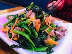 毛蚶拌菠菜-食客烧烤(罗道庄店)