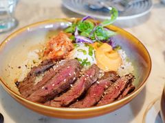 烤牛肉配泡菜温泉蛋饭-gaga(深圳福田星河COCO Park店)