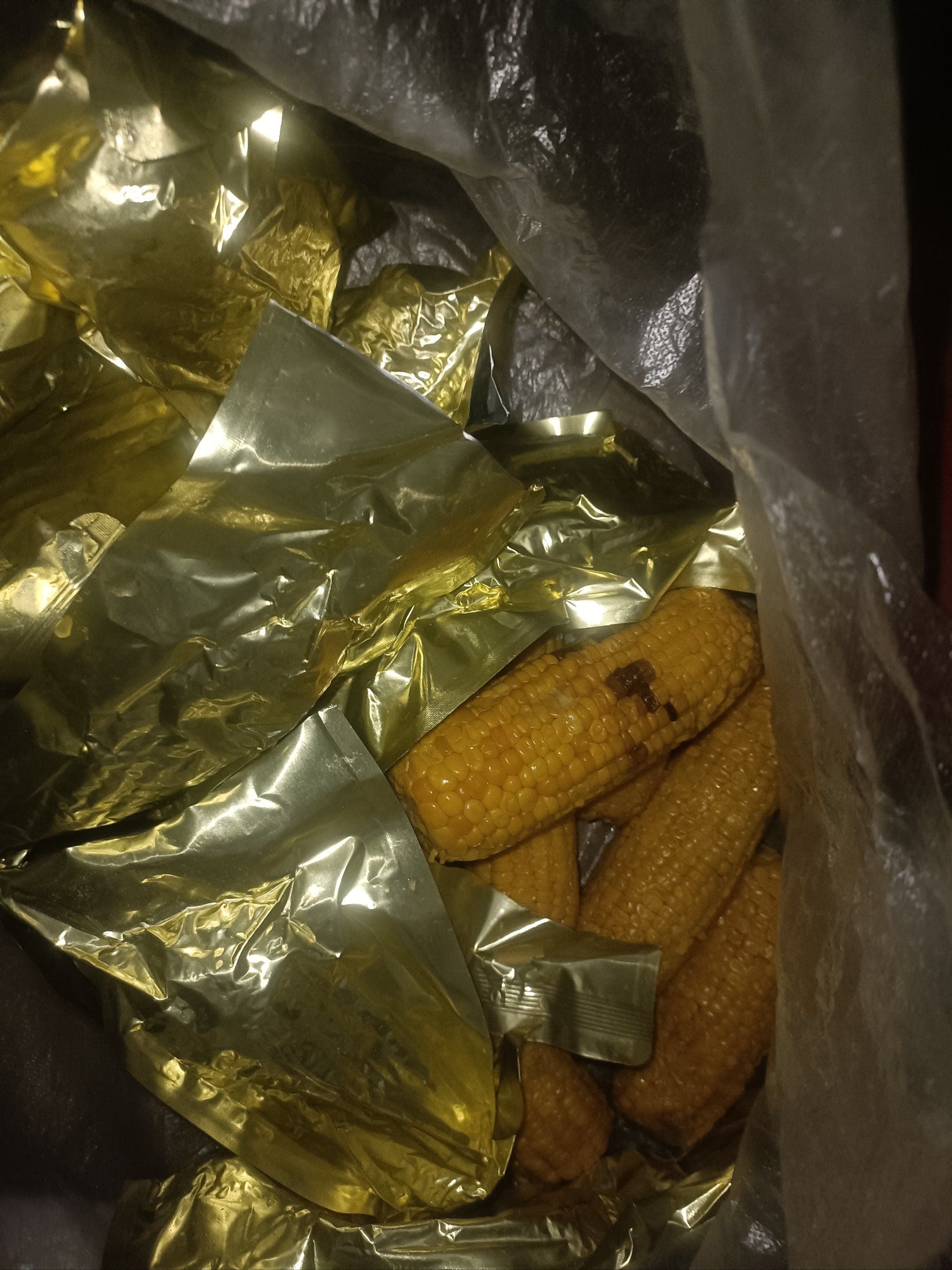 天天领红包真被恶心到了,买的真空玉米竟