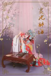 -后宫·古装汉服京剧儿童亲子全家福摄影