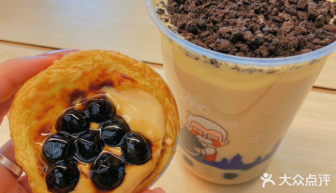 78今日甜分补给:黑糖波波奶茶蛋挞77奥利奥芝士厚蛋糕风味奶茶