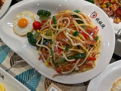 日式炒乌冬面-卜秀铁板烧(食通天美食广场店)