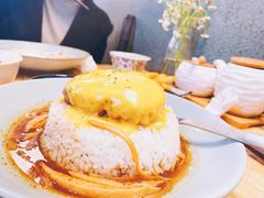 芝士牛肉汉堡咖喱饭-红小满休闲餐厅(十全街店)