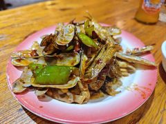 葱姜炒蛏子-老姑砂锅·烧烤天津菜(体北道店)