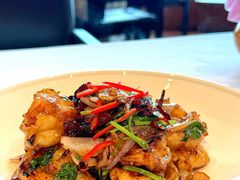有机黑蒜爆大千虾球-龙景轩(香港四季酒店)