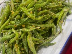咸蛋黄四季豆-王城醋血鸭老店