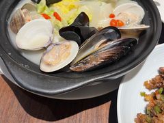 无油鲜贝鱼汤煮时蔬-港丽餐厅(杭大店)