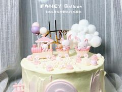 -卡比儿童蛋糕·心意定制·低脂零卡糖动物奶油FancyBALLOON(滨海店)