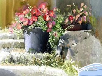 韩国高产画家水彩写实画作品欣赏~