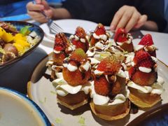 草莓忌廉华夫饼-BE BRIGHT KITCHEN(正佳广场店)