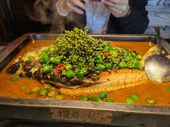 鲜青椒烤鱼-探鱼·鲜青椒爽麻烤鱼(天河优托邦店)