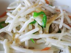 芦苇根炒肉丝-梦缘水乡·湖景餐厅