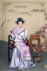 -后宫·古装汉服京剧儿童亲子全家福摄影