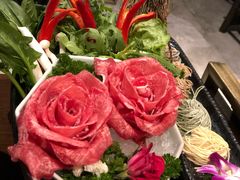 玫瑰雪花牛舌-捞王锅物料理(四川北路店)