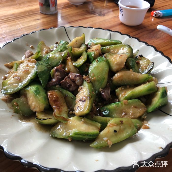 鸡杂炒丝瓜