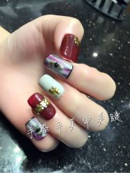 -手牵手美甲
