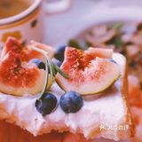 开放吐司｜蔬菜虾沙拉｜美式