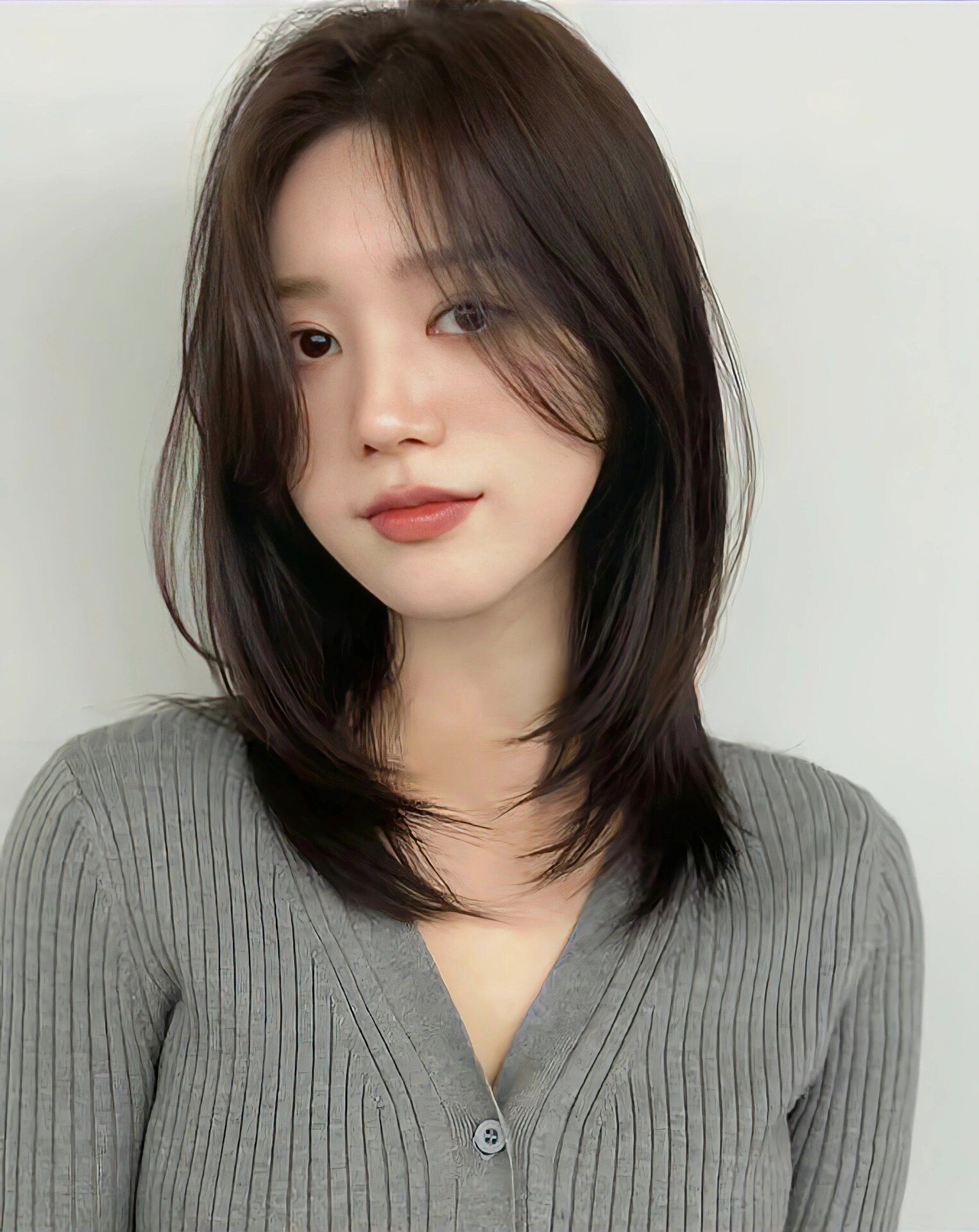 减龄甜美锁骨发温柔锁骨发 真实发型