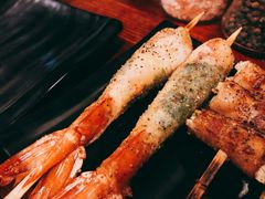 苏叶烤鸡皮虾-鸟串烧Yakitori