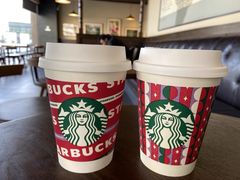 双杯热太妃榛果燕麦拿铁-星巴克(宁波老外滩店)