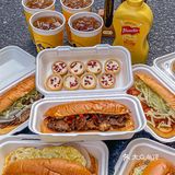 在杭州！！美式三明治🥪料好足。。。